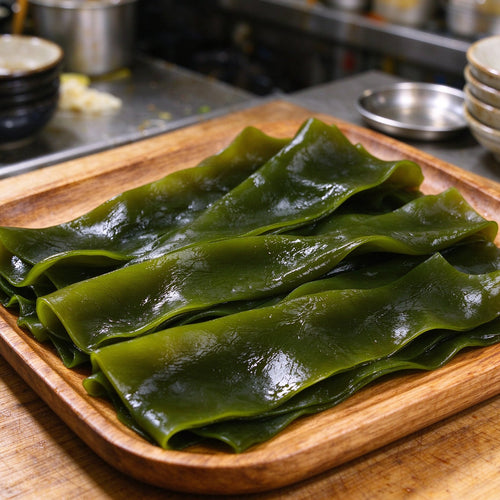 Fresh Green Kelp Seaweed Sheets