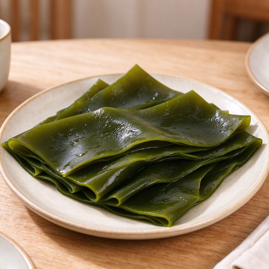 Fresh Green Kelp Seaweed Sheets