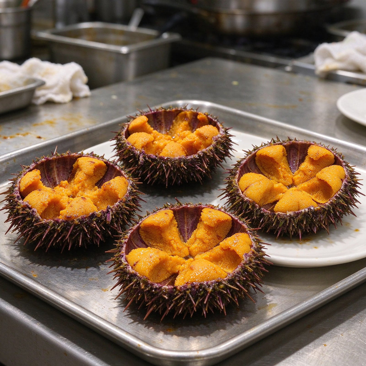 Fresh Sea Urchin Roe In Shell