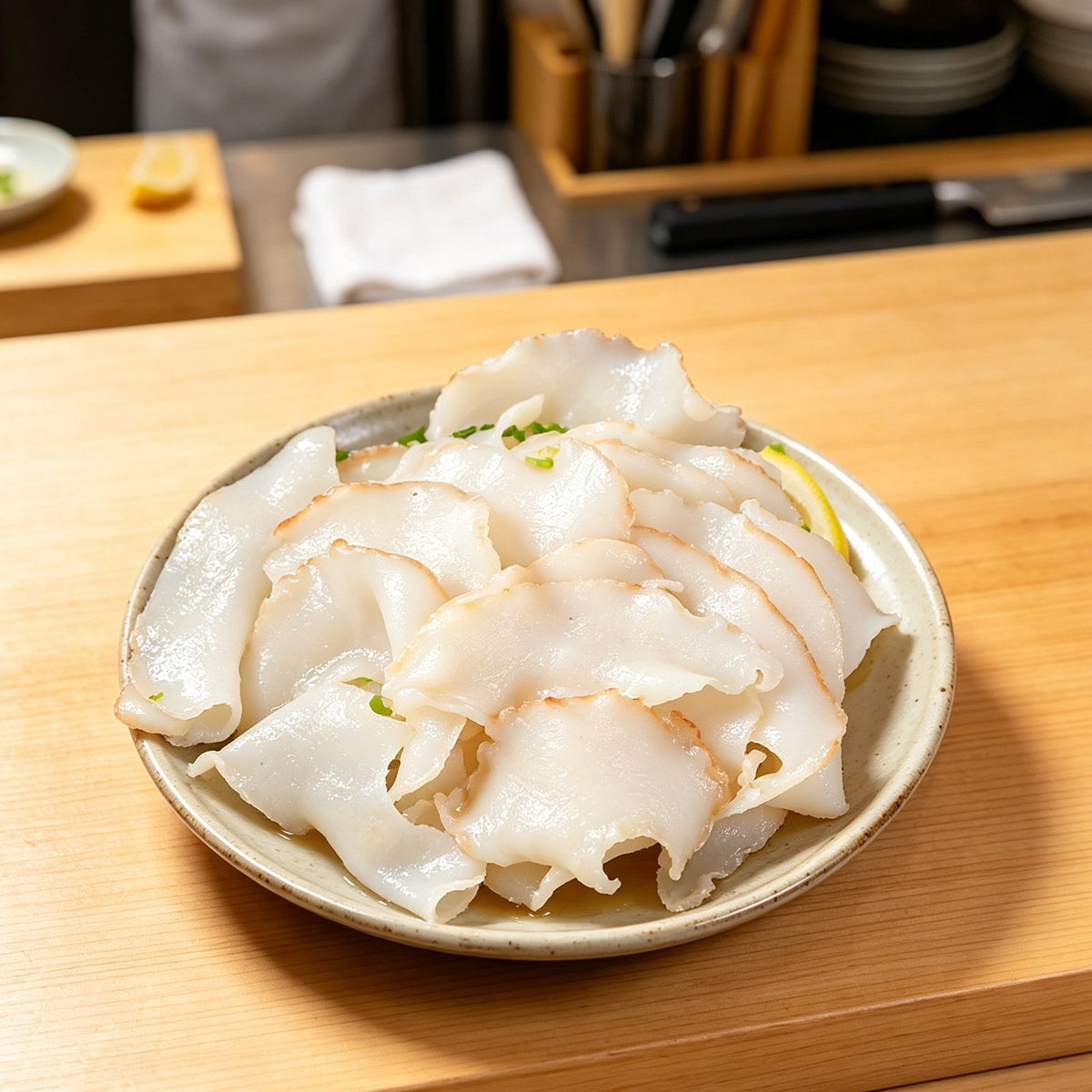Fresh Sliced Sea Snail Meat