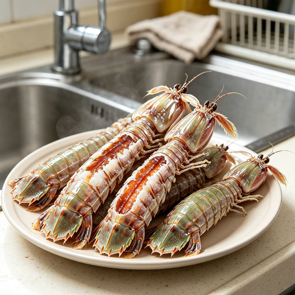 Fresh Mantis Shrimp With Roe