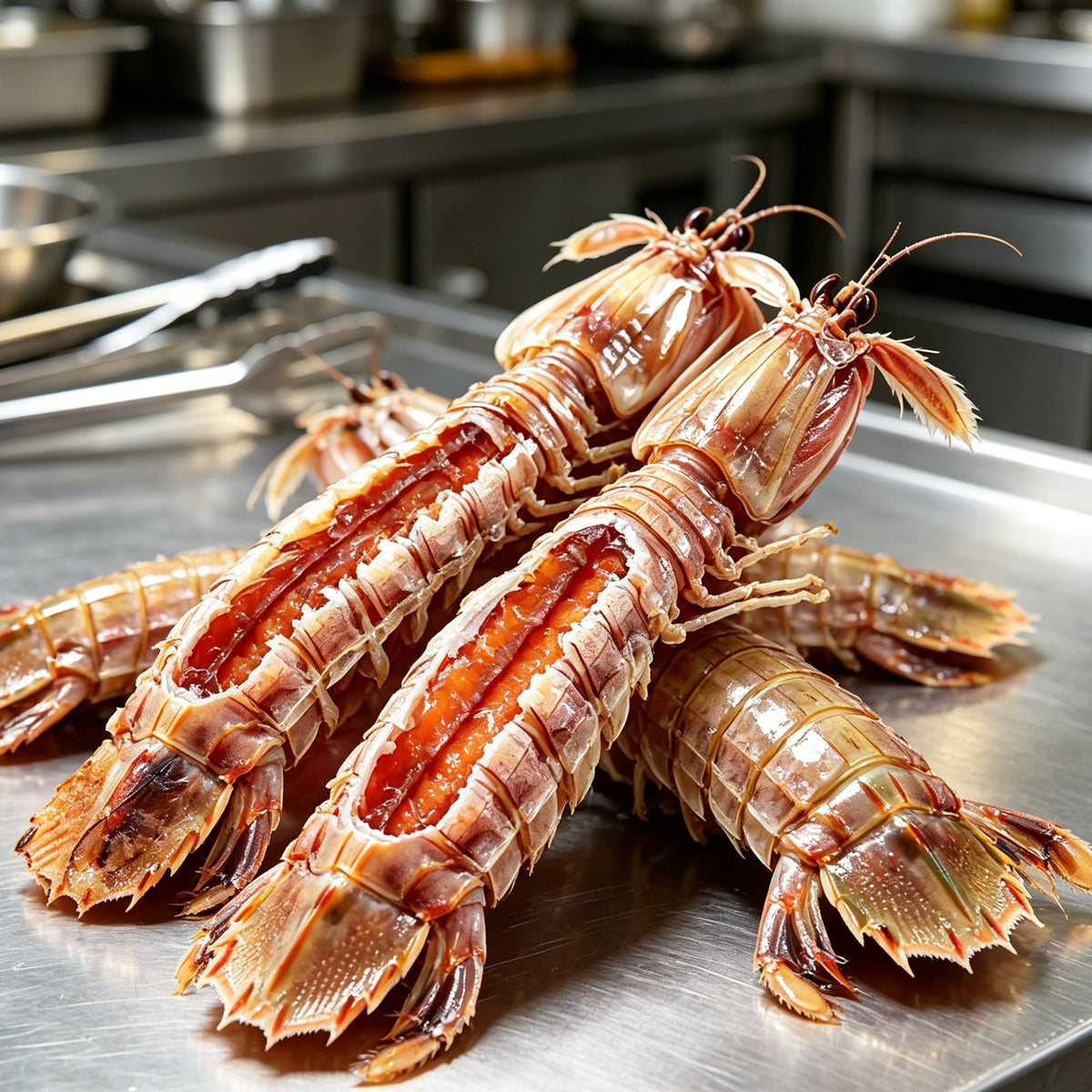 Fresh Mantis Shrimp With Roe