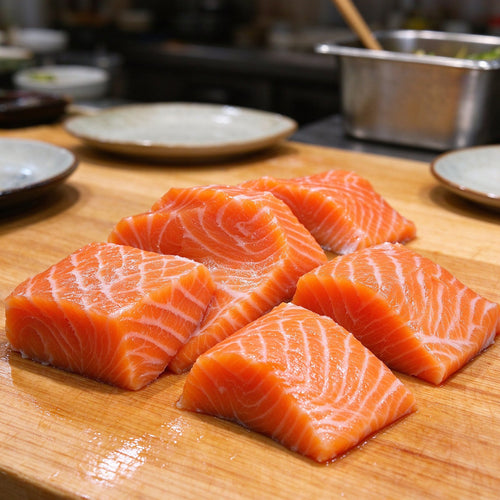 Fresh Skin-On Salmon Fillet Portions