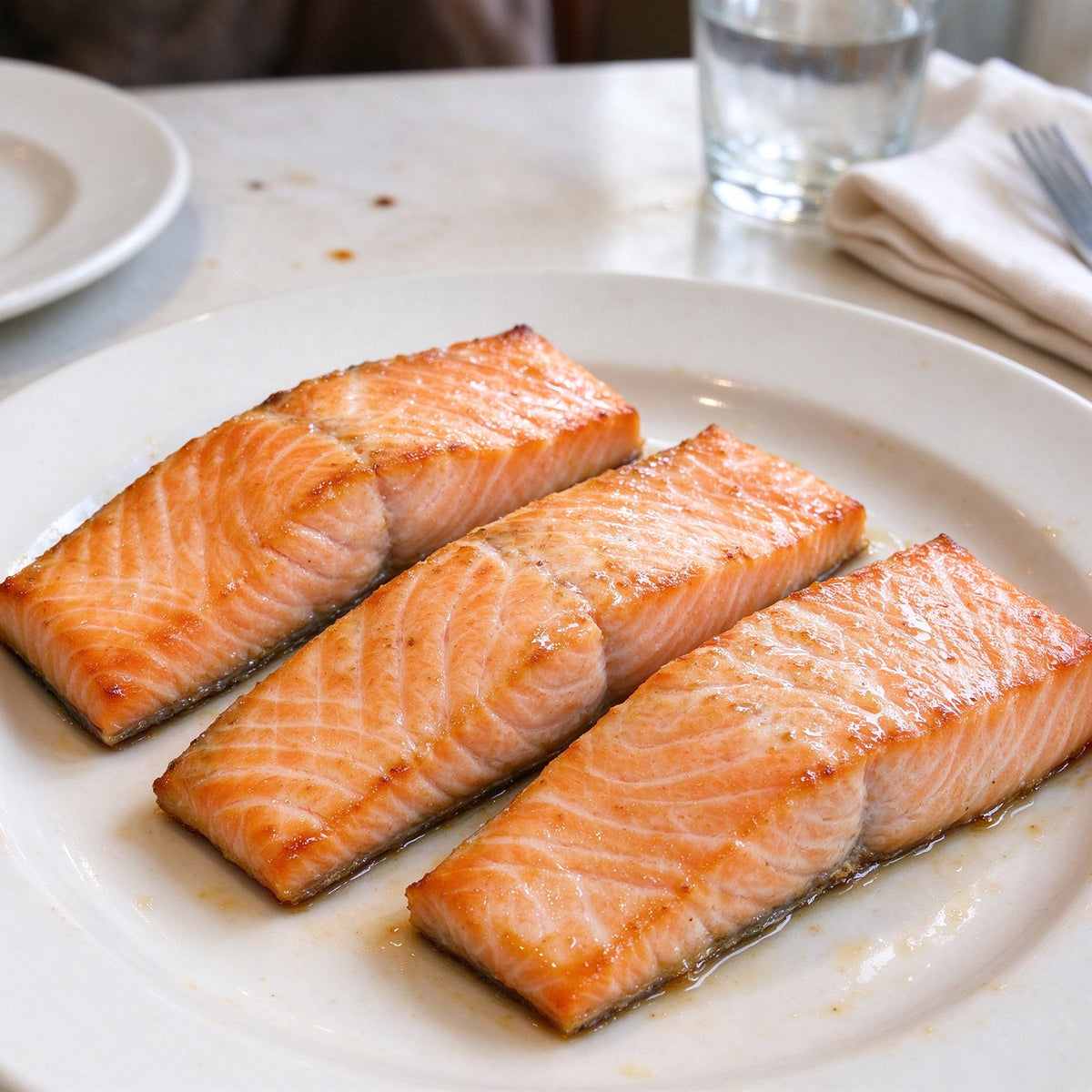 Fresh Skin-On Salmon Fillet Portions